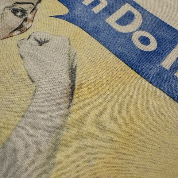 VINTAGE 90s - ROSIE THE RIVETER SINGLE STITCH - Picture 3 of 6